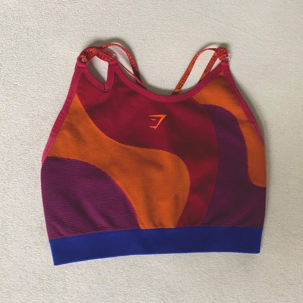 Gymshark WTFlex Seamless Asymmetric Strappy Sports Bra